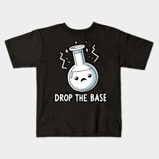 Drop the Base Bass Music Chemist Party Humor Kids T-Shirt